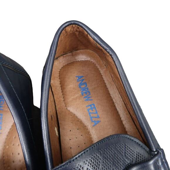 Andrew Fezza Shoes Mens 9.5 Loafer Moccasin Slip On Casual Navy Classic Fashion main image 10